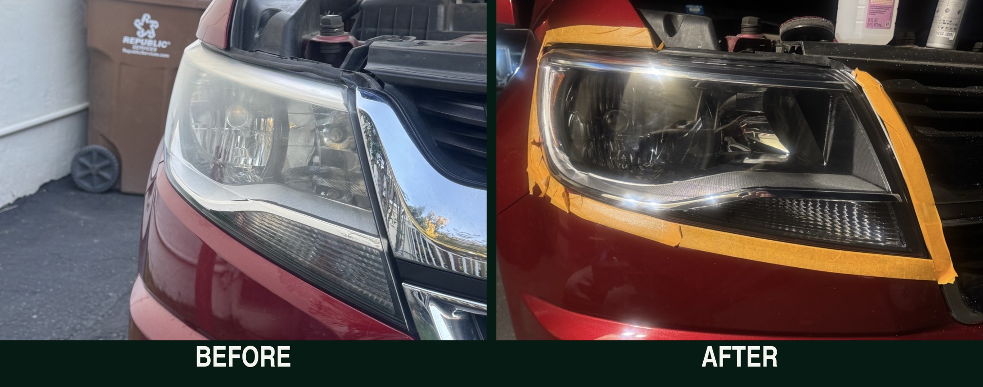 Headlight restoration previous work