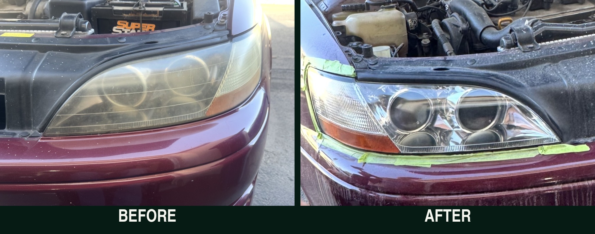 Headlight restoration previous work